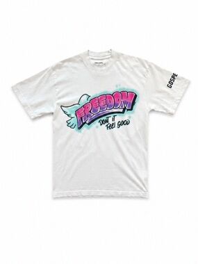 Simple Gospel Justin Bieber graphic air brush short sleeve T shirt small NWOT!